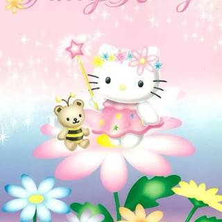Pink fairy Hello Kitty wallpaper