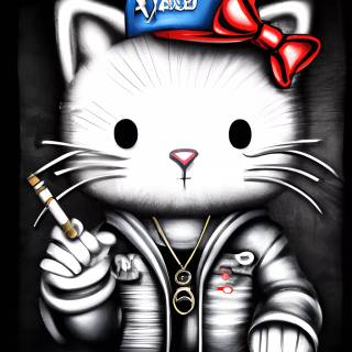 Gangster Hello Kitty wallpaper