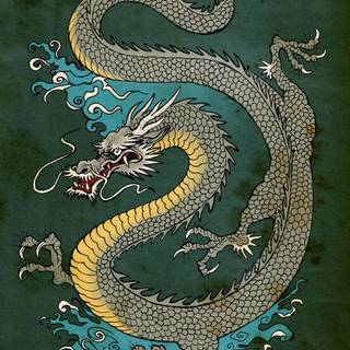 Japanese dragon wallpaper