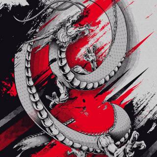 Japanese dragon wallpaper