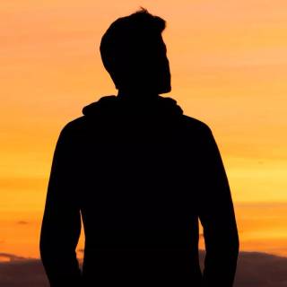 Silhouette man wallpaper