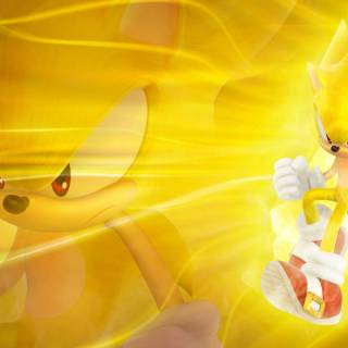 Super Sonic vs Super Shadow wallpaper
