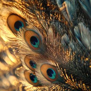 Peacock wing wallpaper