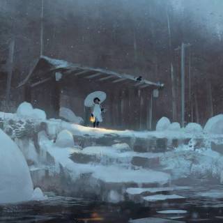 Winter Studio Ghibli wallpaper