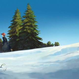 Winter Studio Ghibli wallpaper