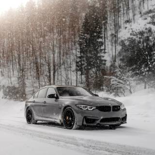 BMW winter 4k wallpaper
