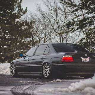 BMW winter 4k wallpaper