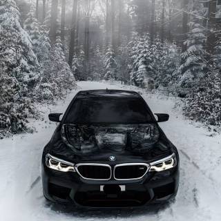 BMW winter 4k wallpaper