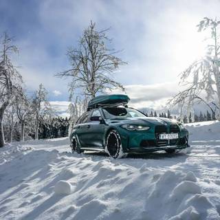 BMW winter 4k wallpaper