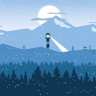 Minimalist winter 4k wallpaper