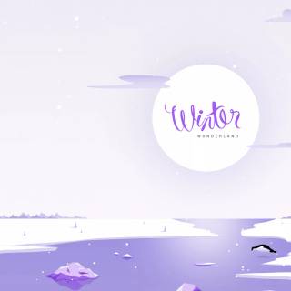 Minimalist winter 4k wallpaper