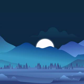 Minimalist winter 4k wallpaper