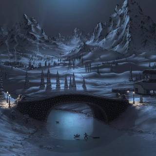 Winter nights 1920x1080 wallpaper