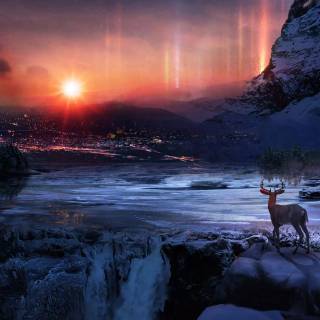 Winter nights 1920x1080 wallpaper