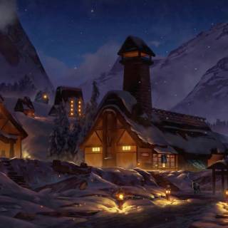 Winter nights 1920x1080 wallpaper