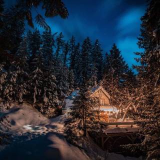 Winter nights 1920x1080 wallpaper