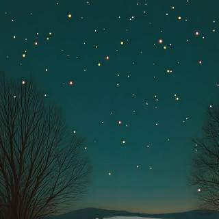 Aesthetic black winter wallpaper