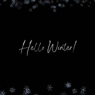 Aesthetic black winter wallpaper