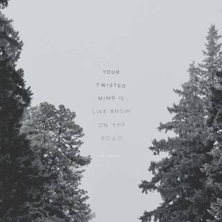 Aesthetic black winter wallpaper