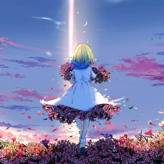 Spring meadow laptop wallpaper