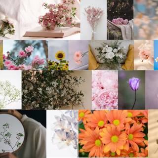 Spring collage horizontal wallpaper