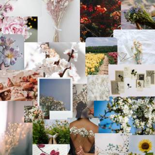 Spring cute collage wallpaper
