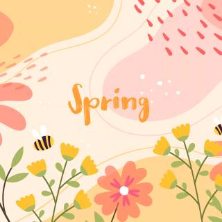 Cute spring PC wallpaper