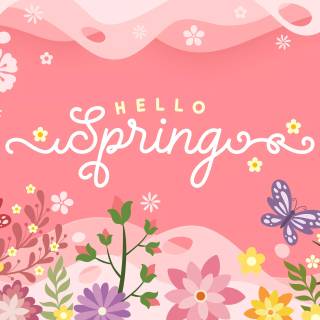 Cute spring PC wallpaper