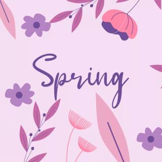 Cute spring PC wallpaper