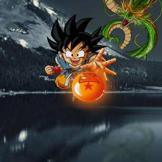 Goku landscape wallpaper