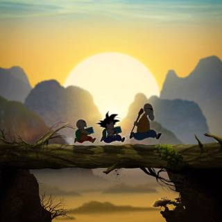 Goku landscape wallpaper