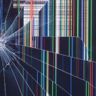 Fake cracked screen wallpaper
