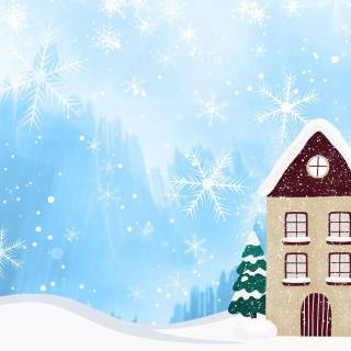 Girly winter desktop wallpaper