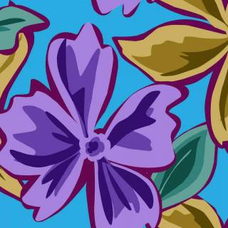 Spring blue purple yellow wallpaper