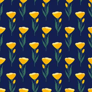 Spring blue purple yellow wallpaper
