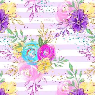 Spring blue purple yellow wallpaper