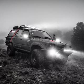 Winter off road 4k wallpaper