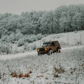 Winter off road 4k wallpaper