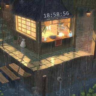 Lofi shop wallpaper