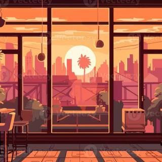 Lofi shop wallpaper
