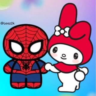 Spider-Man and My Melody wallpaper
