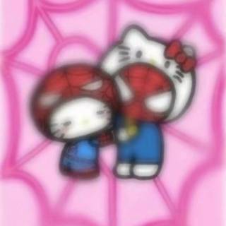 Spider-Man and My Melody wallpaper