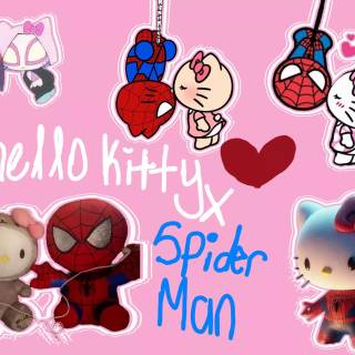 Spider-Man and My Melody wallpaper