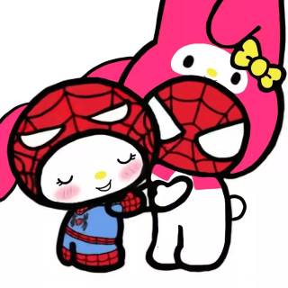 Spider-Man and My Melody wallpaper