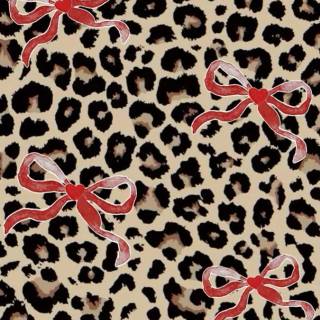 Cheetah print bows wallpaper
