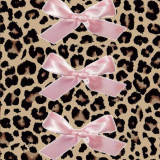 Cheetah print bows wallpaper