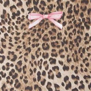Cheetah print bows wallpaper