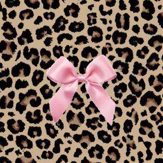 Cheetah print bows wallpaper