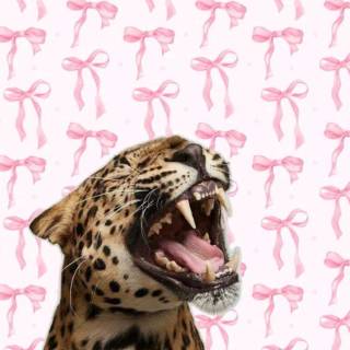 Cheetah print bows wallpaper