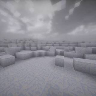Desktop winter Minecraft wallpaper